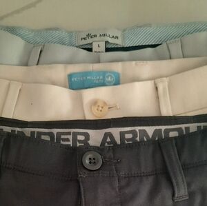 3 pair Boys golf shorts Peter Millar Under Armour